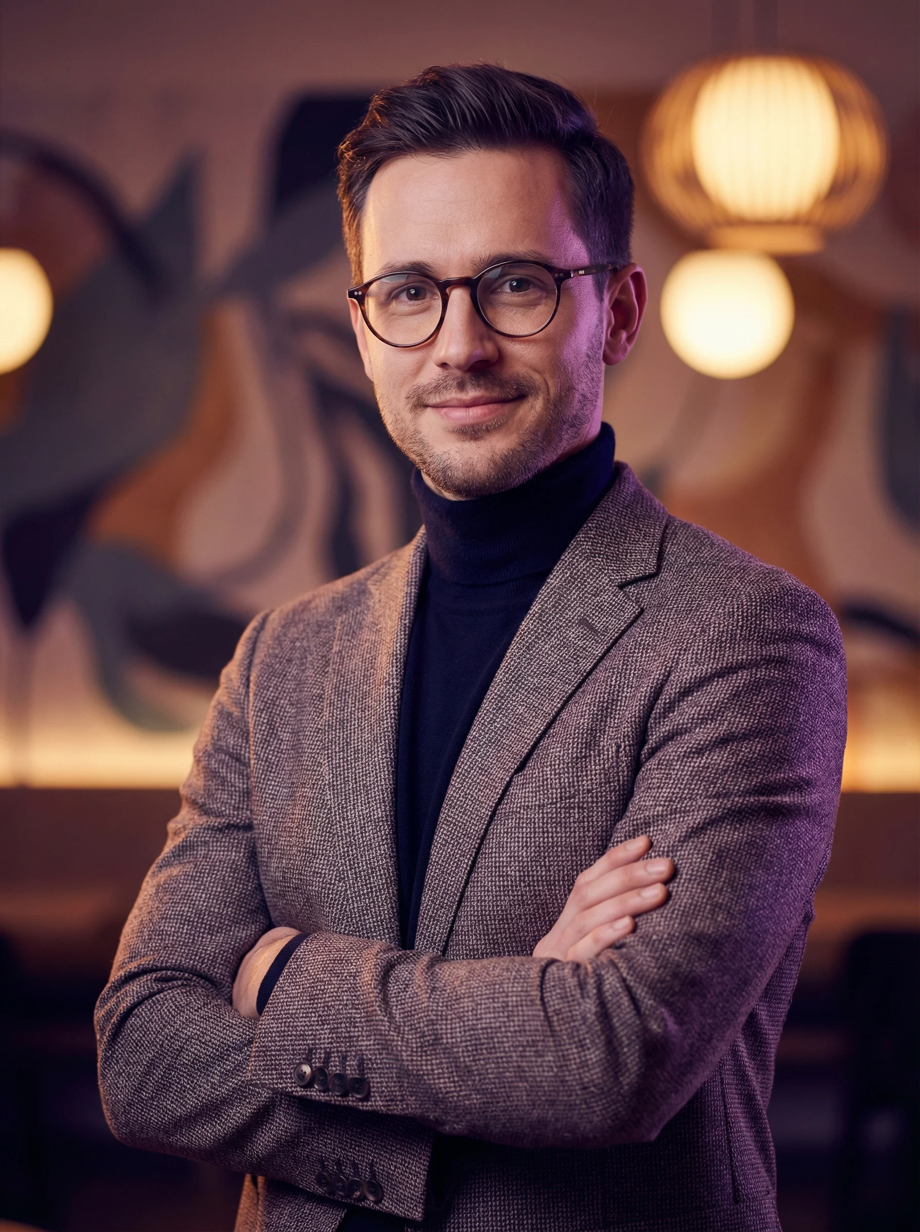 Creative professional headshot example